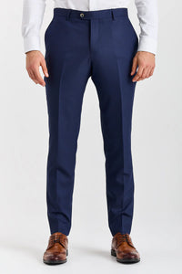 Belmont - Traje clásico de boda de 3 piezas azul marino para hombre