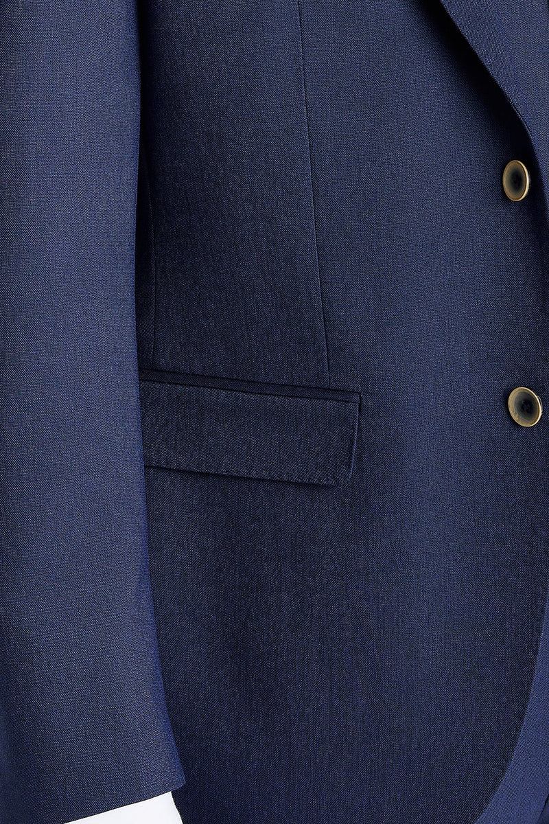Belmont - Blazer azul marino de corte entallado para hombre