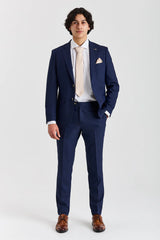 Belmont - Blazer azul marino de corte entallado para hombre