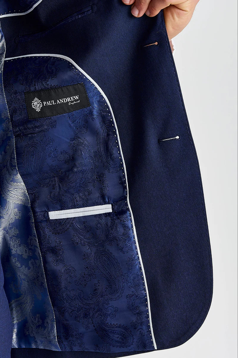 Belmont - Blazer azul marino de corte entallado para hombre