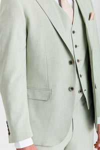 Belmont - Traje de boda de 3 piezas en color verde salvia para hombre
