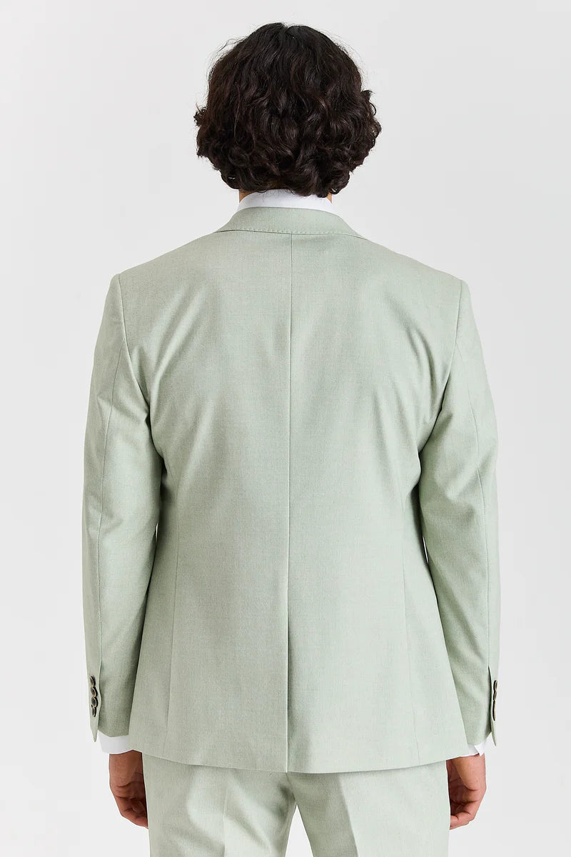 Belmont - Traje de boda de 3 piezas en color verde salvia para hombre