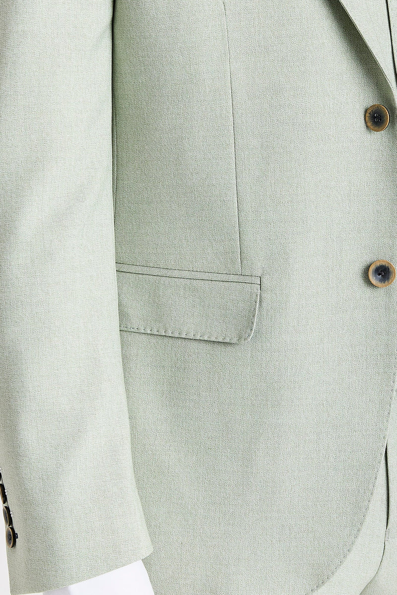 Belmont - Blazer de boda verde salvia para hombre
