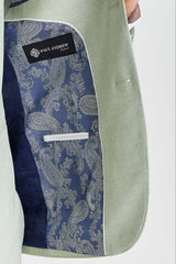 Belmont - Blazer de boda verde salvia para hombre