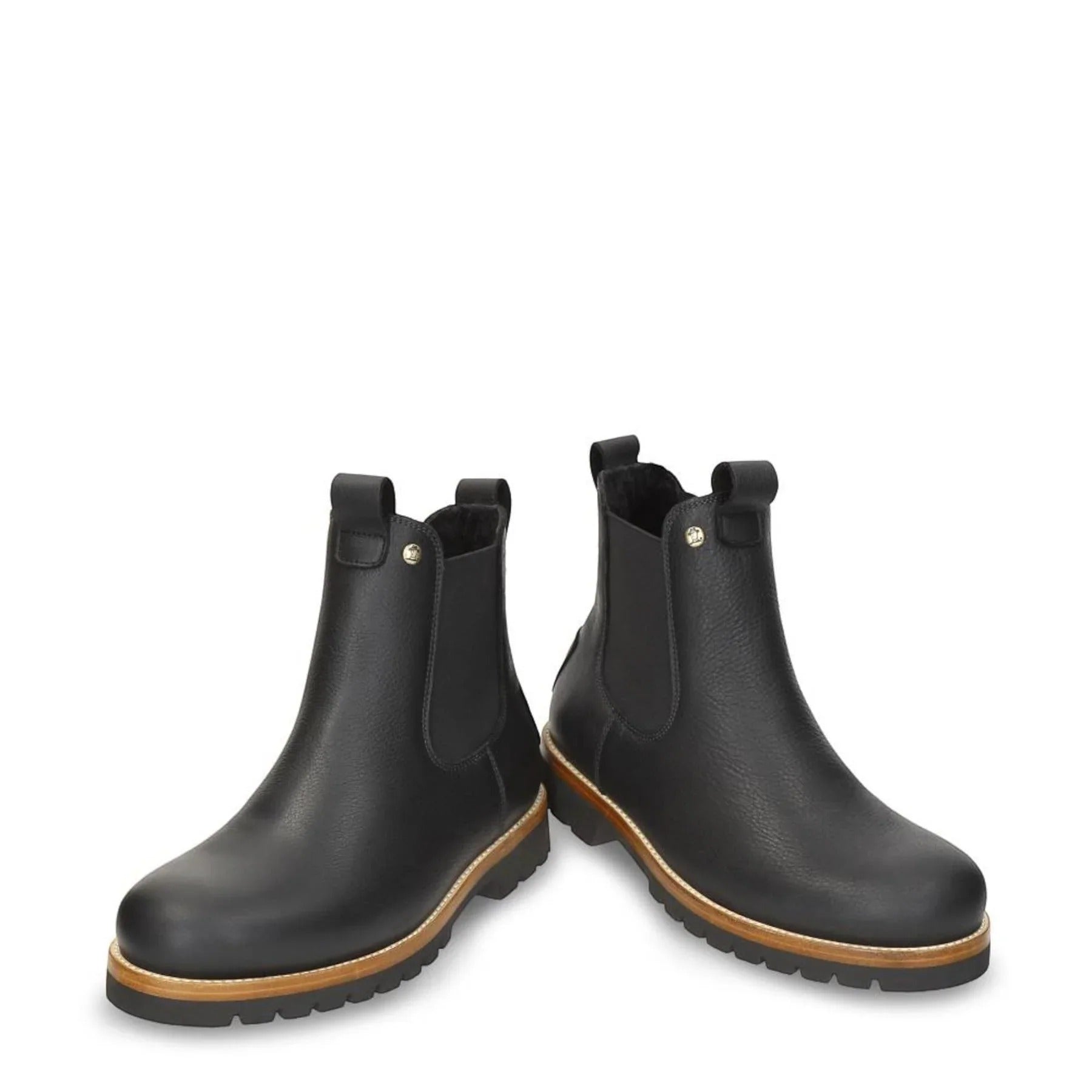 Beny Igloo C1 - Botas Chelsea de piel impermeables negras para hombre