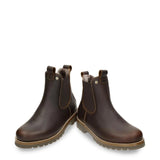 Beny Igloo C2 - Botas Chelsea de piel impermeables marrones para hombre