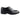Zapatos Derby de cuero auténtico negro con ribete para hombre, estilo casual elegante, color vino clásico vintage.