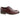Zapatos Derby de hombre de cuero auténtico negro con ribete, estilo casual elegante, color burdeos clásico vintage.