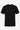 Camiseta clásica negra acanalada para hombre