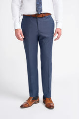 Bond - Pantalones de cuadros azul marino para hombre