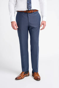 Bond - Pantalones de cuadros azul marino para hombre
