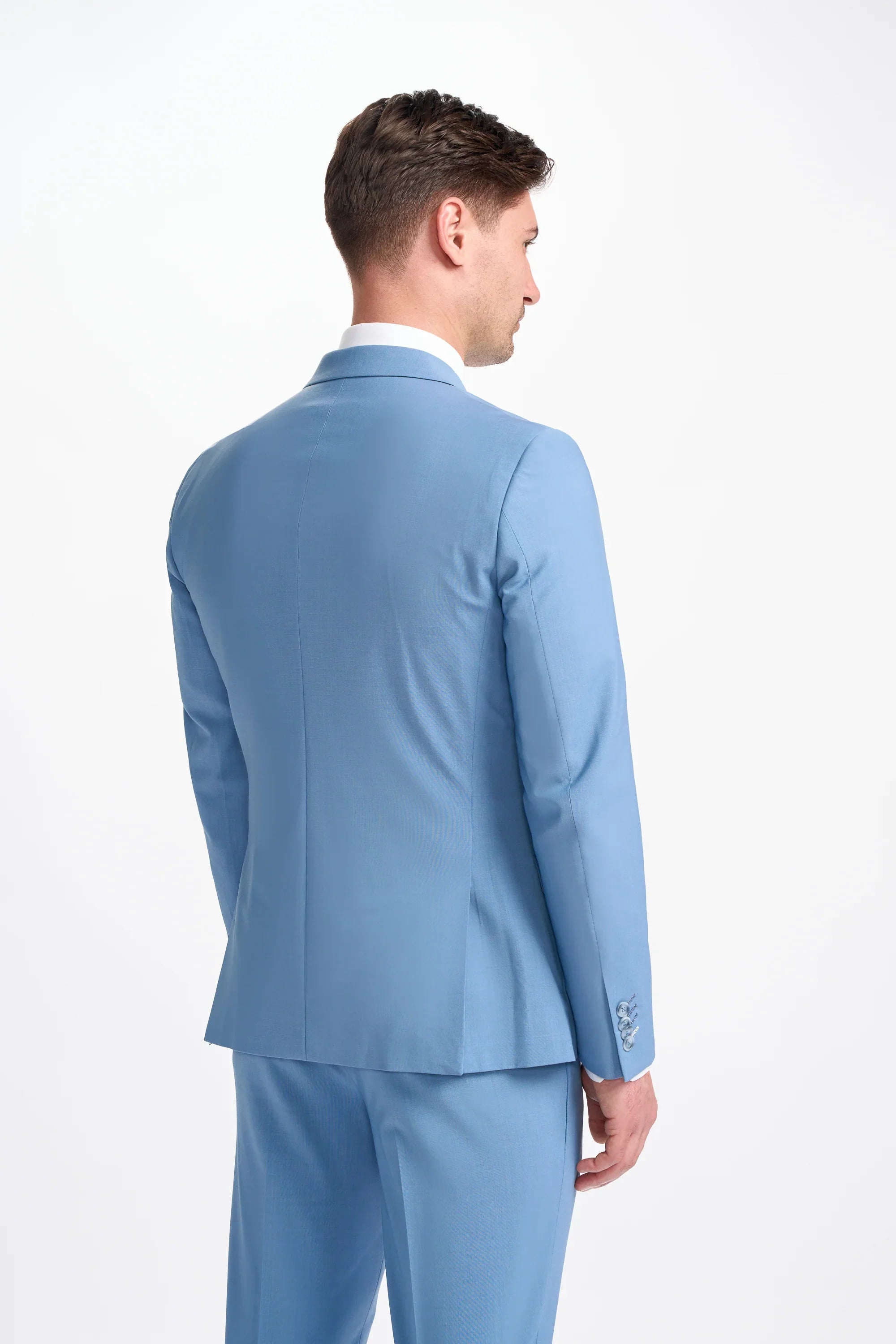 Bond - Blazer cruzado azul cielo para hombre
