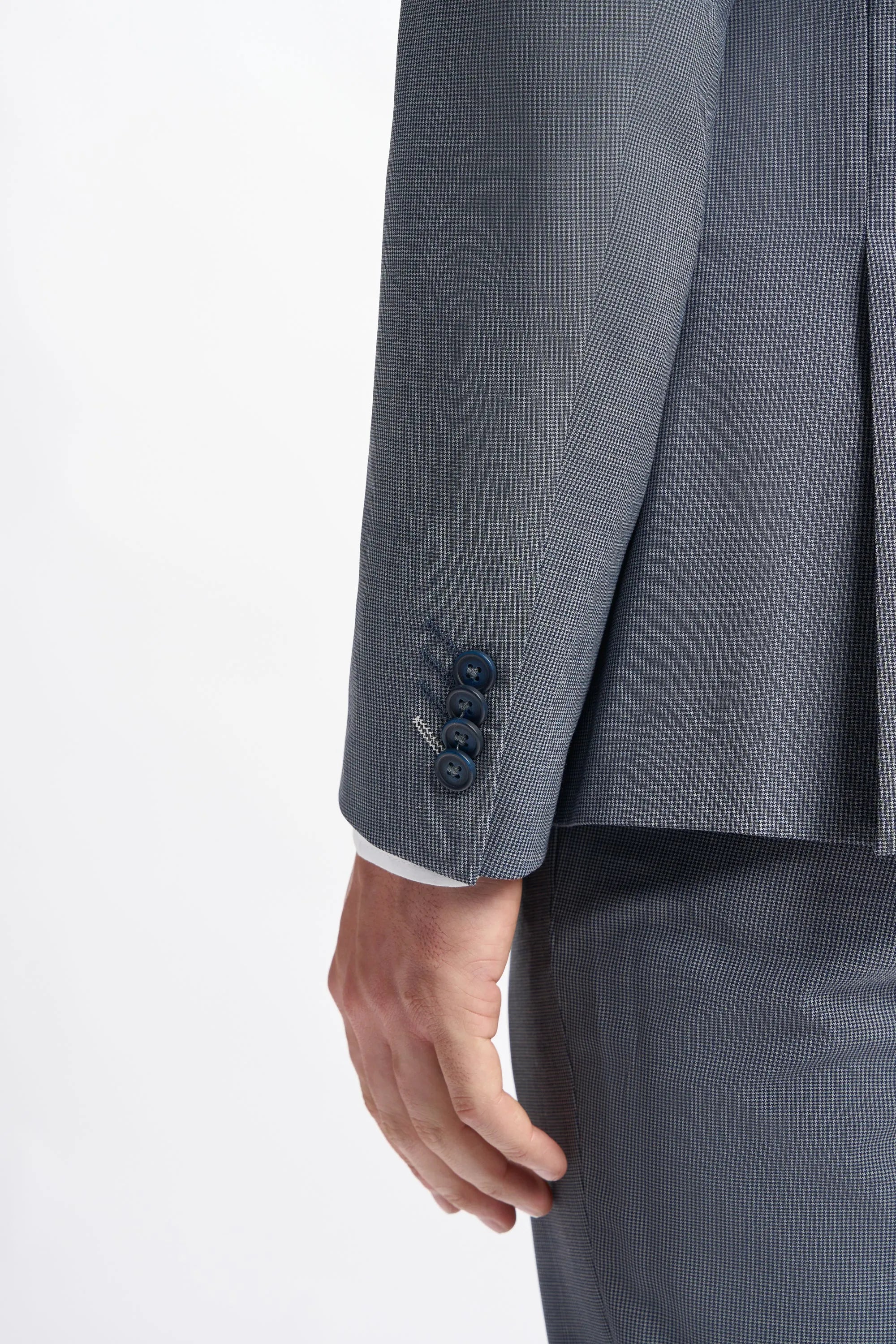 Bond - Blazer cruzado gris para hombre