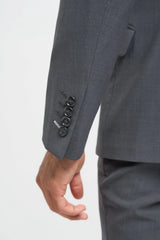 Bond - Traje cruzado de dos piezas para hombre color carbón