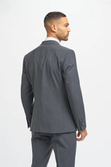 Bond - Blazer de corte sastre color carbón para hombre
