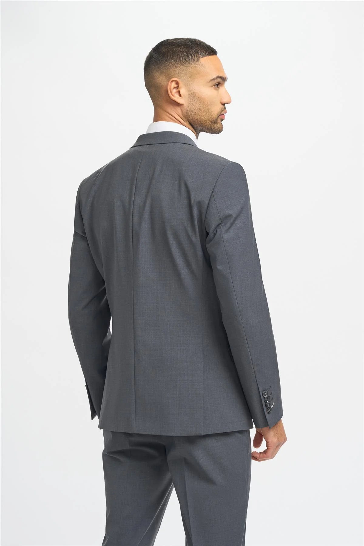 Bond - Blazer de corte sastre color carbón para hombre