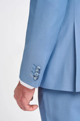 Bond - Blazer de corte entallado azul cielo para hombre