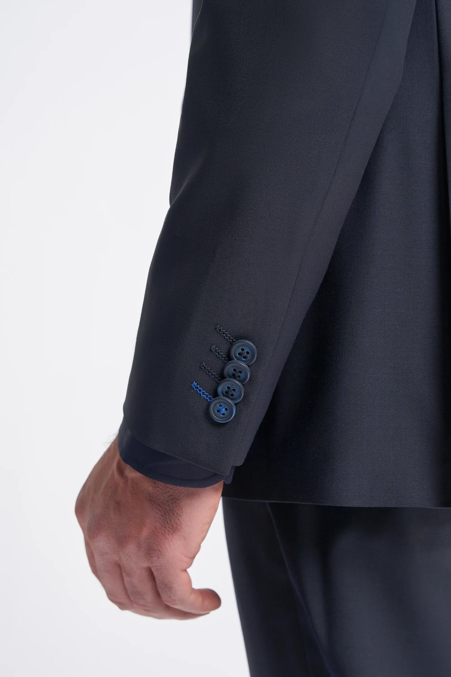 Bond - Blazer de corte entallado azul marino oscuro para hombre