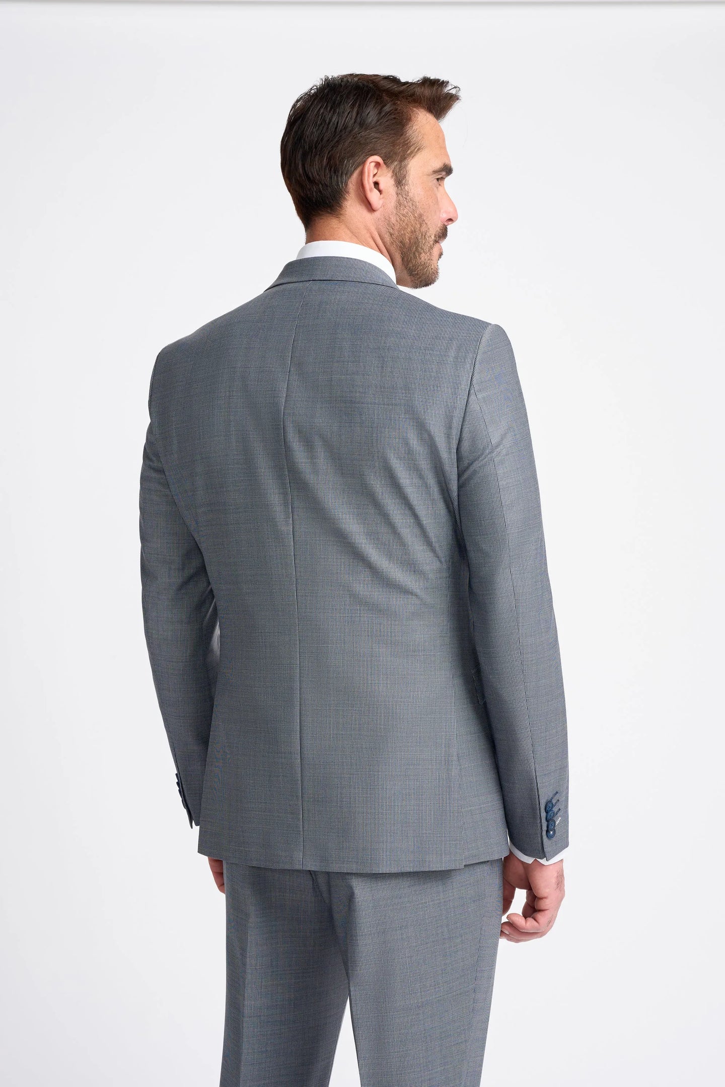 Bond - Blazer gris de corte entallado para hombre