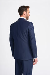 Bond - Blazer azul marino de corte entallado para hombre