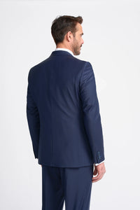Bond - Blazer azul marino de corte entallado para hombre