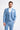 Bond - Traje de tres piezas azul cielo para hombre, corte entallado