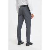 Bond - Pantalones formales de hombre color carbón