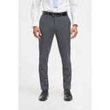 Bond - Pantalones formales de hombre color carbón