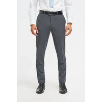Bond - Pantalones formales de hombre color carbón