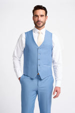 Bond - Chaleco azul cielo para hombre