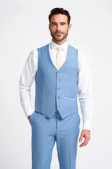 Bond - Chaleco azul cielo para hombre