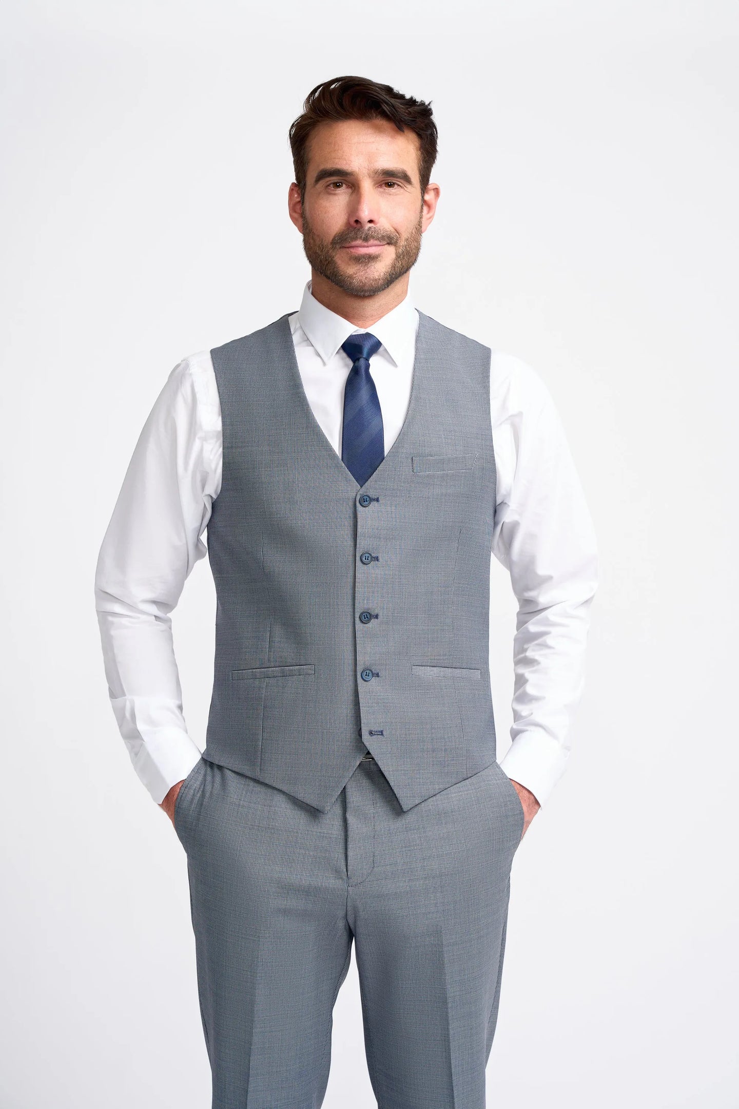 Bond - Chaleco gris para hombre