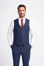 Bond - Chaleco azul marino para hombre