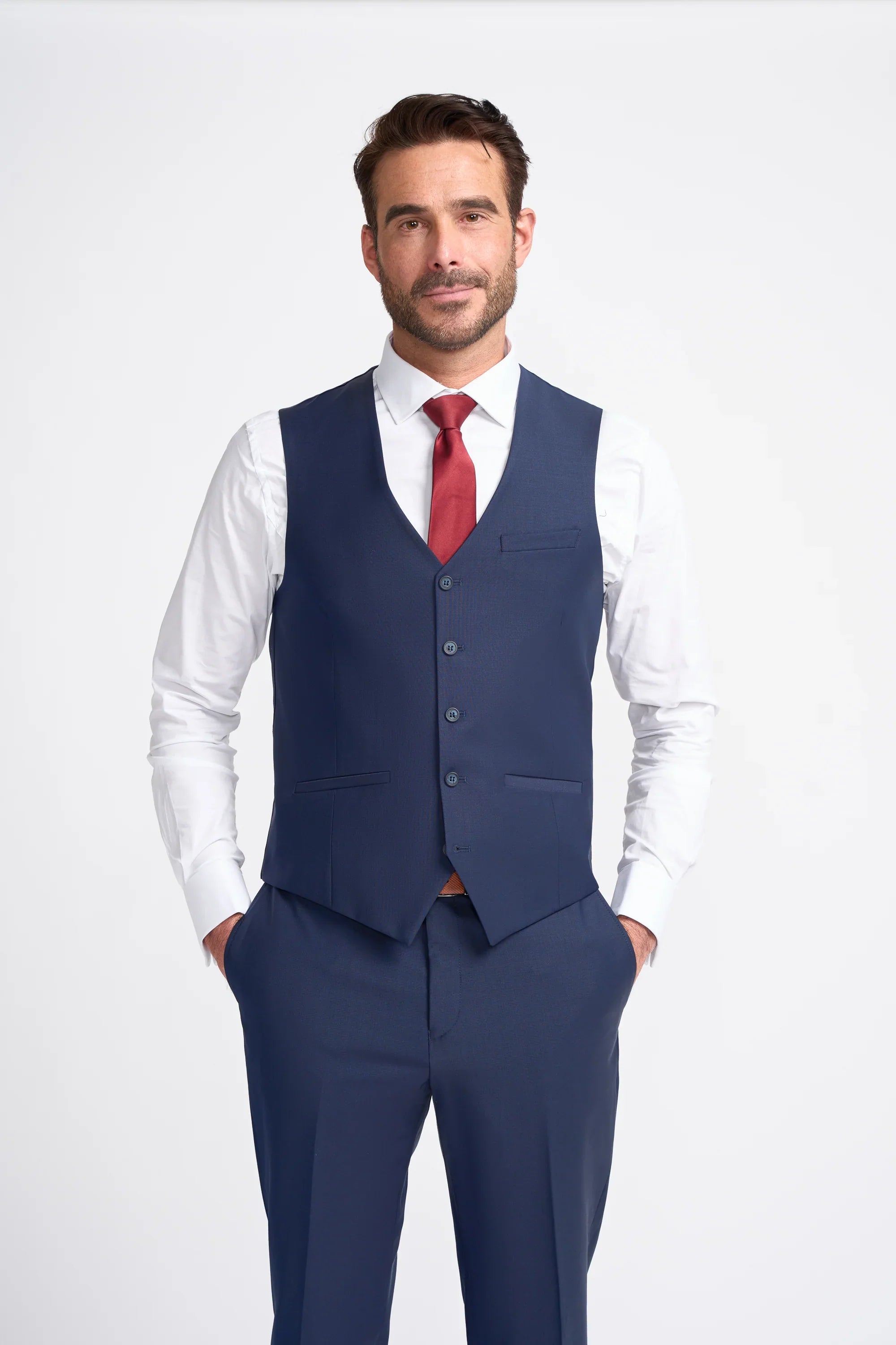 Bond - Chaleco azul marino para hombre