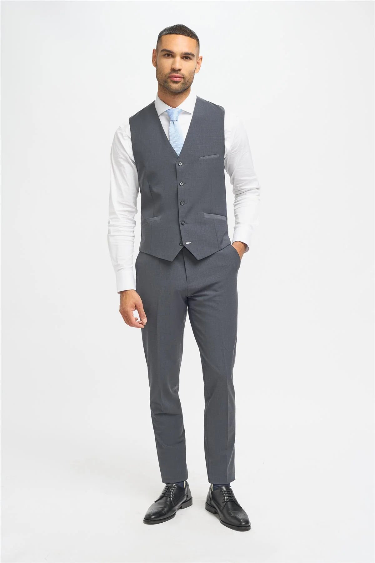 Chaleco Bond para hombre color carbón