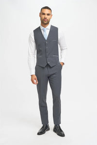 Chaleco Bond para hombre color carbón