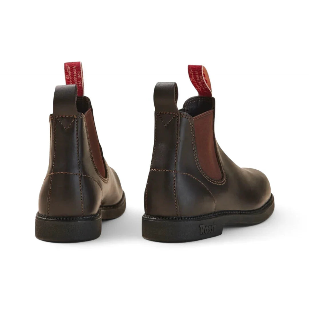 Booma 607 - Botas Chelsea de piel marrón