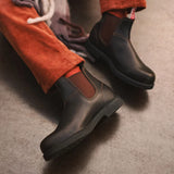 Booma 607 - Botas Chelsea de piel marrón