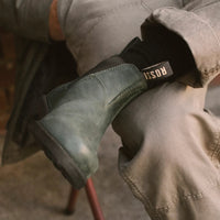 Botas Chelsea Booma 607 de piel verde oliva