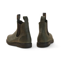 Botas Chelsea Booma 607 de piel verde oliva