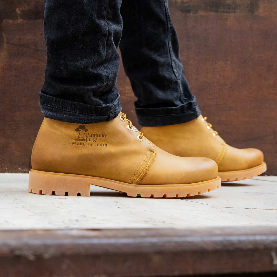 Bota Panama C1 - Botines Chukka de Piel para Hombre