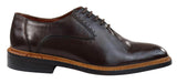 Zapatos Oxford Brogue para hombre, de cuero marrón y negro con cordones y construcción Goodyear Welted.