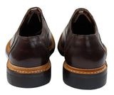 Zapatos Oxford Brogue para hombre, de cuero marrón y negro con cordones y construcción Goodyear Welted.