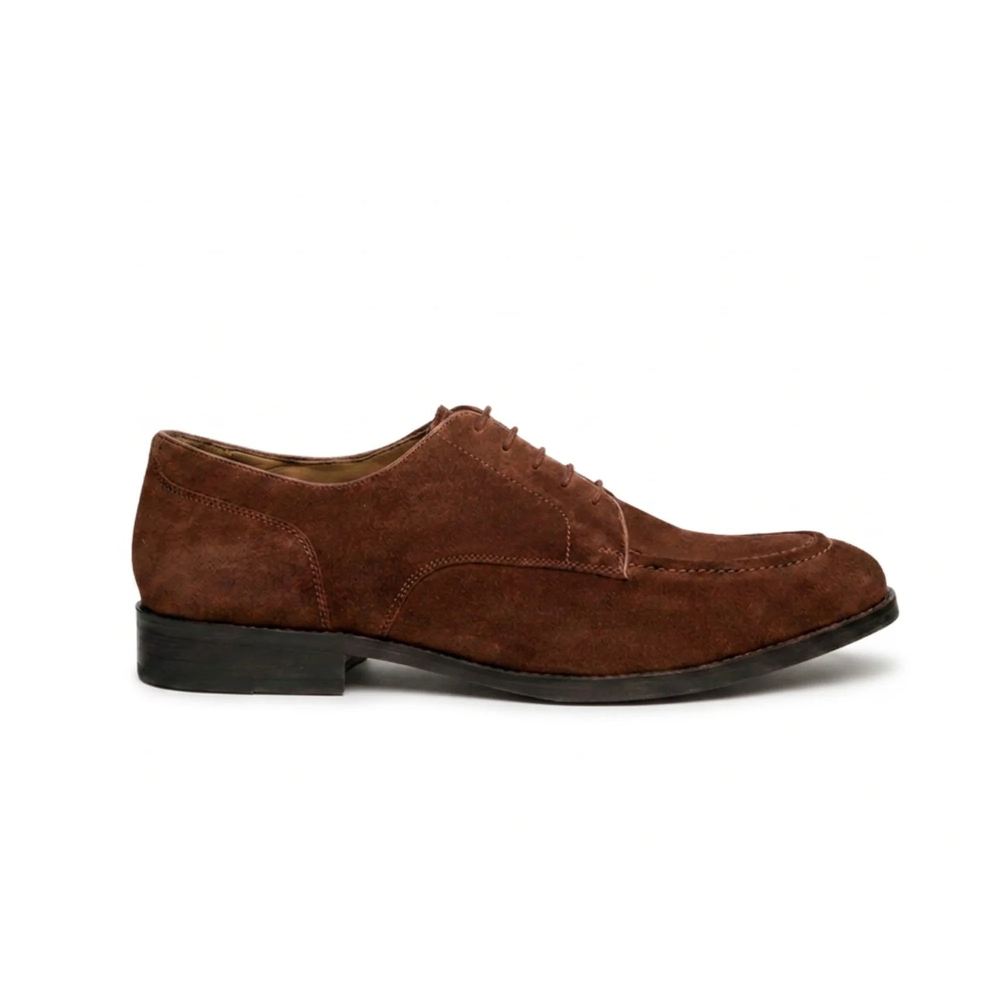 Brera - Zapatos Derby clásicos de ante marrón con cordones para hombre