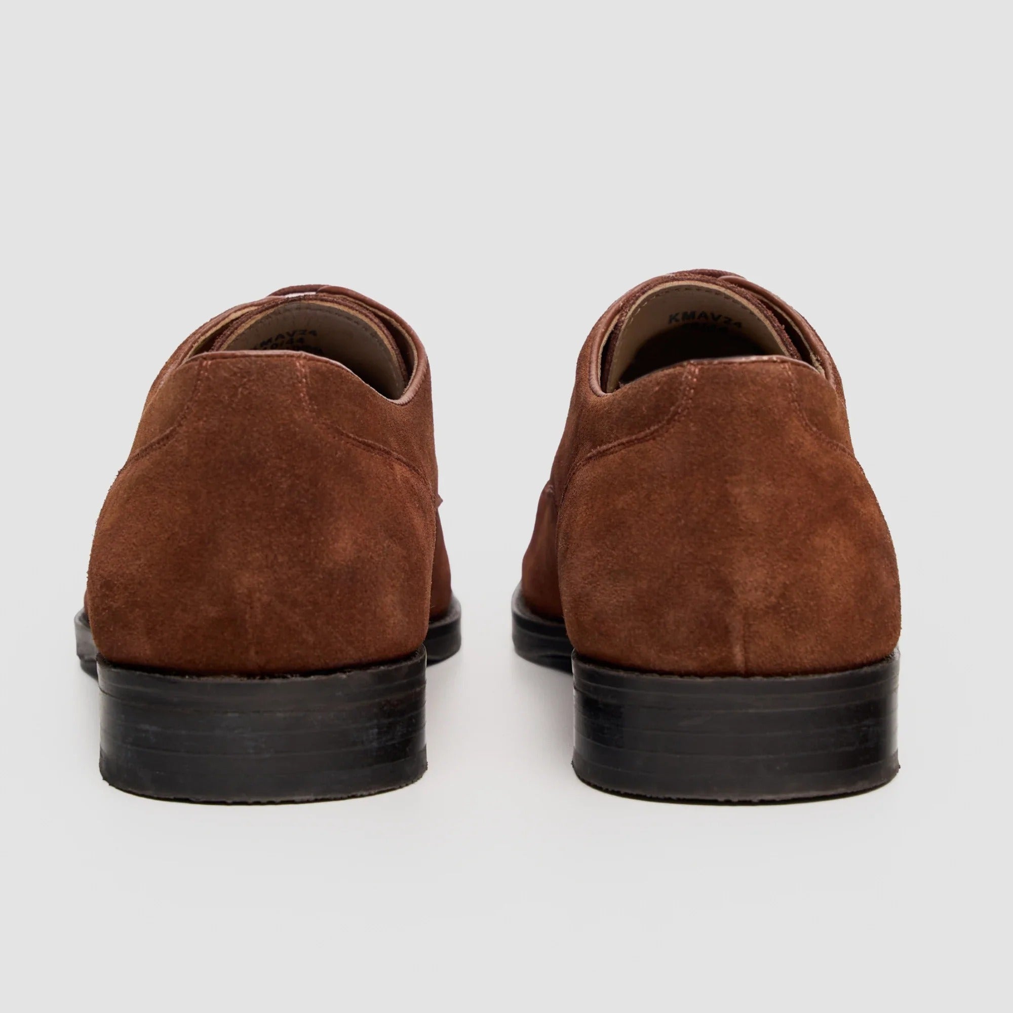 Brera - Zapatos Derby clásicos de ante marrón con cordones para hombre