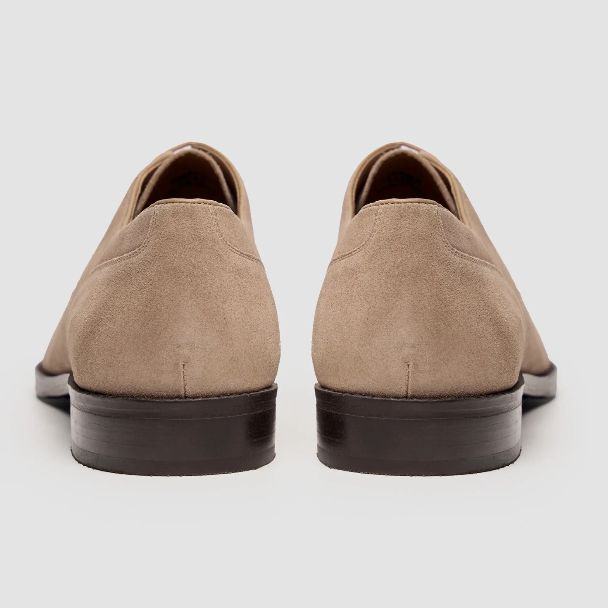Brera - Zapatos Derby clásicos de ante color arena con cordones para hombre