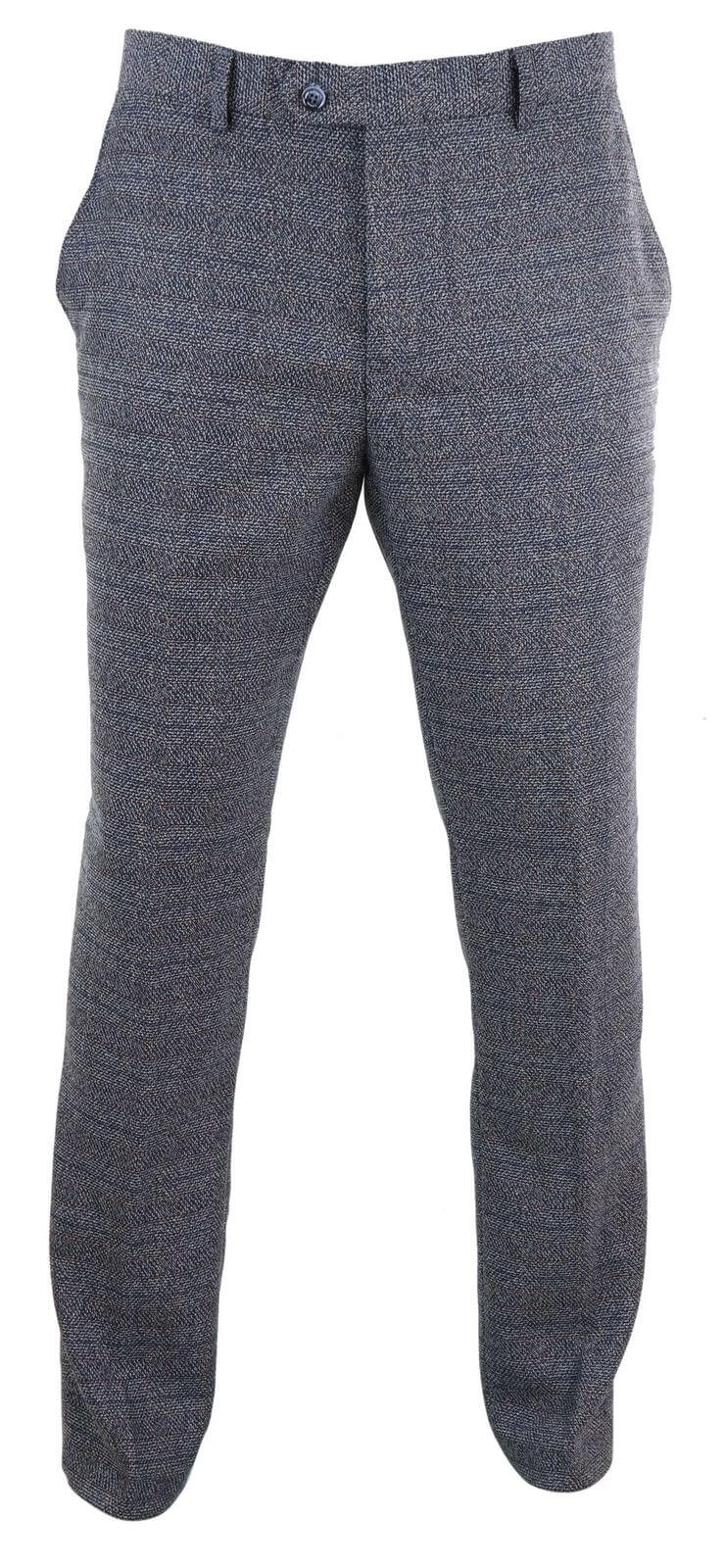 Pantalones de hombre a cuadros azul grisáceos - Cavani Burnaby