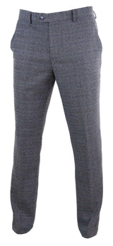 Pantalones de hombre a cuadros azul grisáceos - Cavani Burnaby