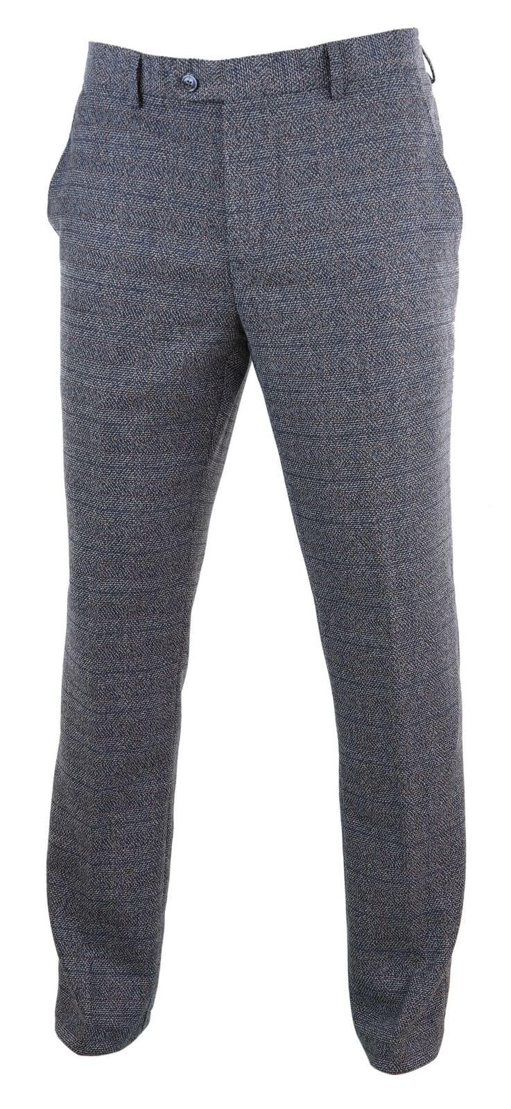 Pantalones de hombre a cuadros azul grisáceos - Cavani Burnaby