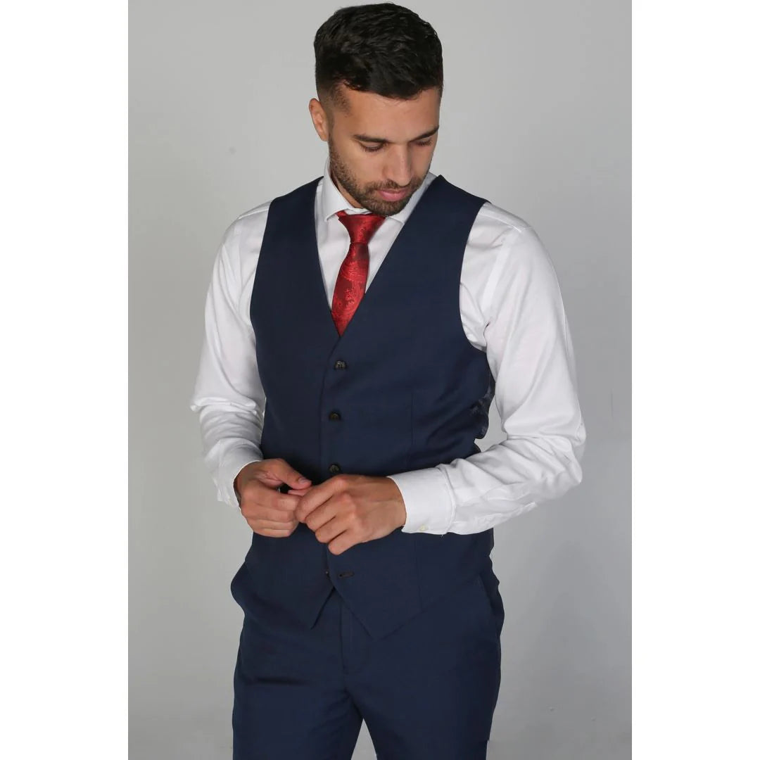 Calvin - Chaleco azul marino para hombre